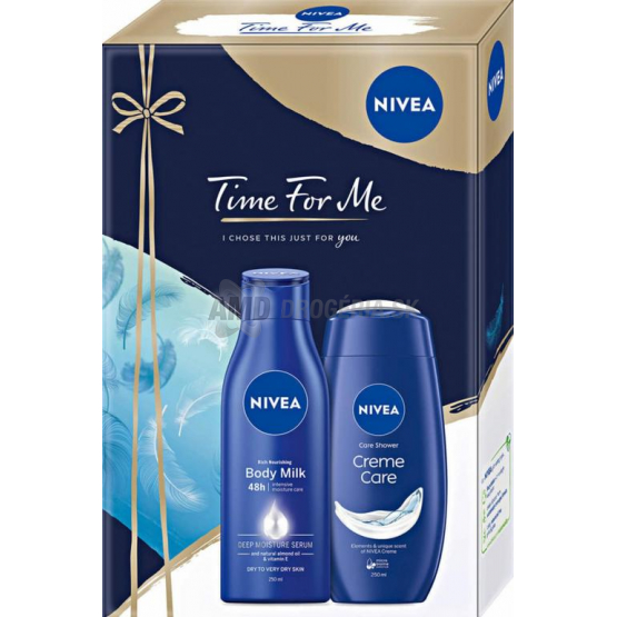 KAZETA NIVEA TIME FOR ME TELOVÉ MLIEKO + SPRCHOVÝ GÉL X21