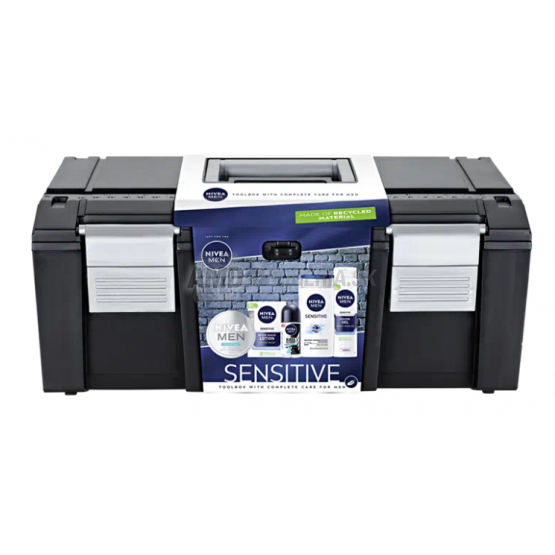 KAZETA NIVEA MEN TOOLB GÉL NA TVÁR, RUKY A TELO+ BALZAM PO HOLENÍ + ROLL-ON + SPRCHOVÝ GÉL + GÉL NA HOLENIE   X21