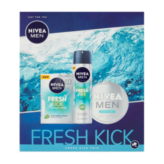 KAZETA NIVEA MEN FRESH KICK VODA PO HOLENÍ + ANTIPERSPIRANT + GÉL-KRÉM X21
