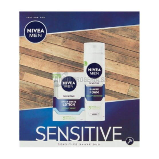KAZETA NIVEA MEN SENSITIVE PENA NA HOLENIE + VODA PO HOLENÍ X21