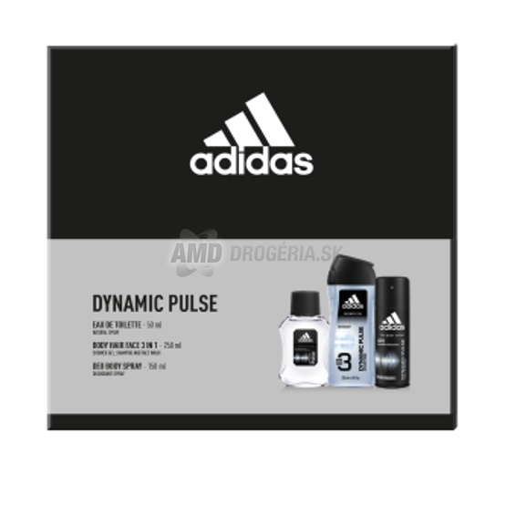 KAZETA ADIDAS MEN DYNAMIC EDT+SPRCHOVÝ GÉL + DEODORANT  X21