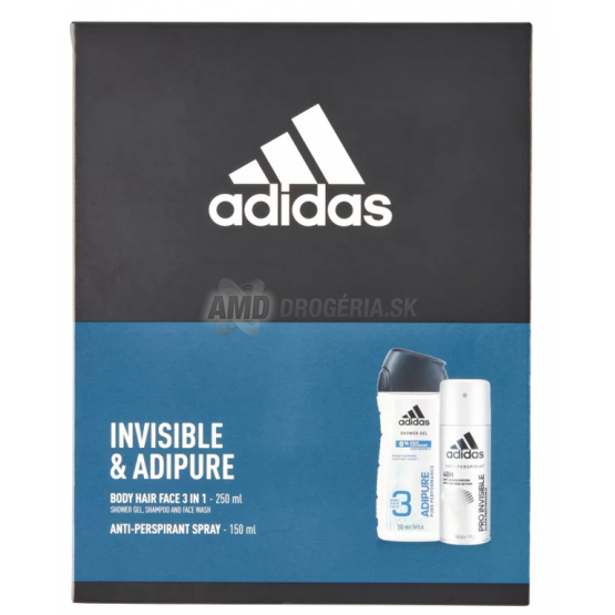 KAZETA ADIDAS MEN ADIPURE DEODORANT + SPRCHOVÝ GÉL  X21