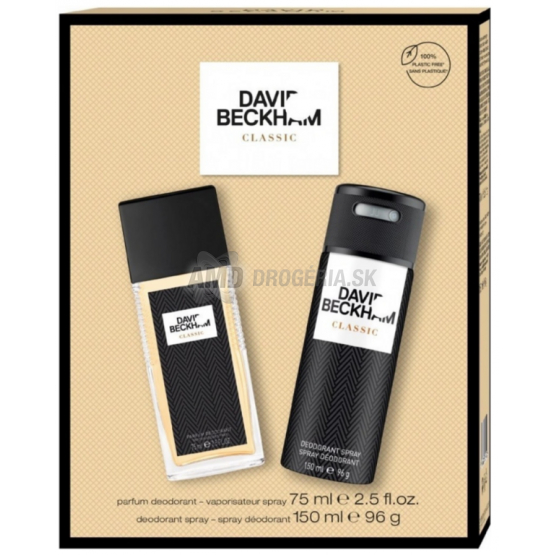 KAZETA DAVID BECKHAM CLASSIC PARFÉMOVANÝ DEODORANT 75ML + DEODORANT 150ML