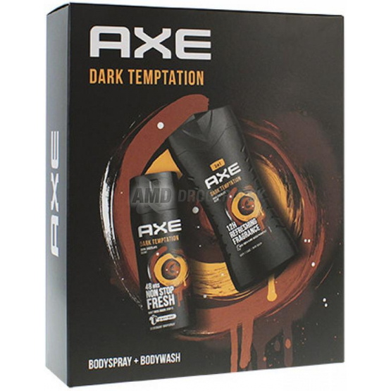 KAZETA AXE DARK TEMPTATION SPRCHOVÝ GÉL + ANTIPERSPIRANT  X21