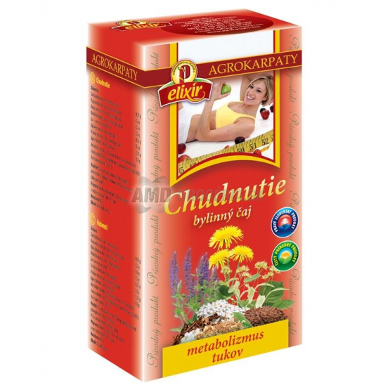AGROKARPATY ELIXÍR ČAJ BYLINNÝ CHUDNUTIE 20X2G