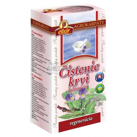 AGROKARPATY ELIXÍR ČAJ BYLINNÝ ČISTENIE KRVI 20X2G