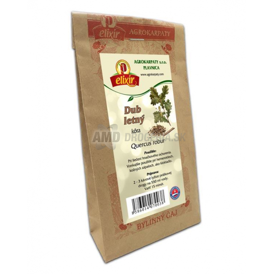 AGROKARPATY ELIXÍR ČAJ SYPANÝ DUB LETNÝ KÔRA 100G