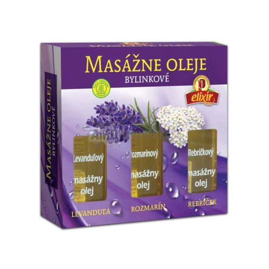 AGROKARPATY ELIXÍR OLEJE LEVANDUĽA, ROZMARÍN, REBRÍČEK 3X38ML