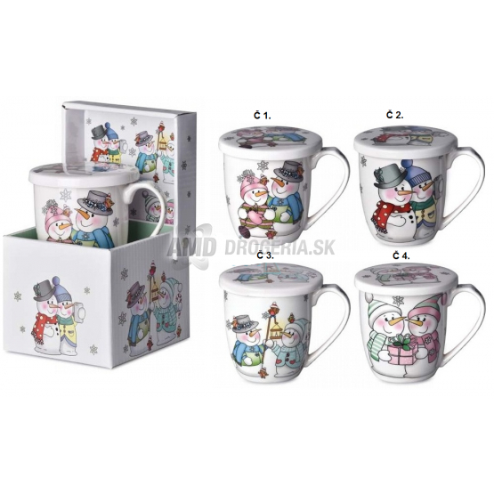HRNČEK KERAMICKÝ  VIANOČNÝ MIX 360ML
