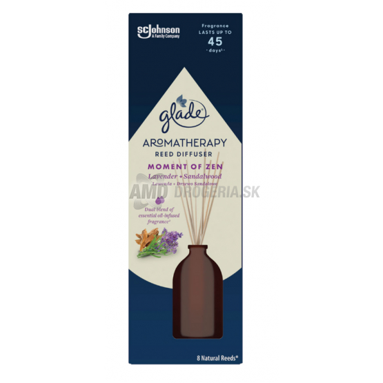 GLADE VONNÉ TYČINKY  MOMENT OF ZEN LEVANDULA + SANTALOVÉ DREVO 80ML