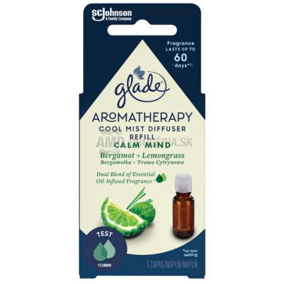 GLADE DIFFUSER AROMATHERAPY NÁHRADNÁ NÁPLŇ CALM MIND 17,4ML