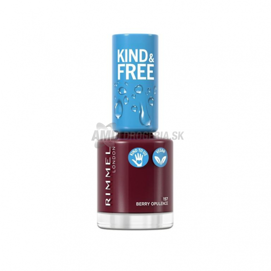 Rimmel Kind & Free lak na nechty 157 Berry Opulence, 8 ml