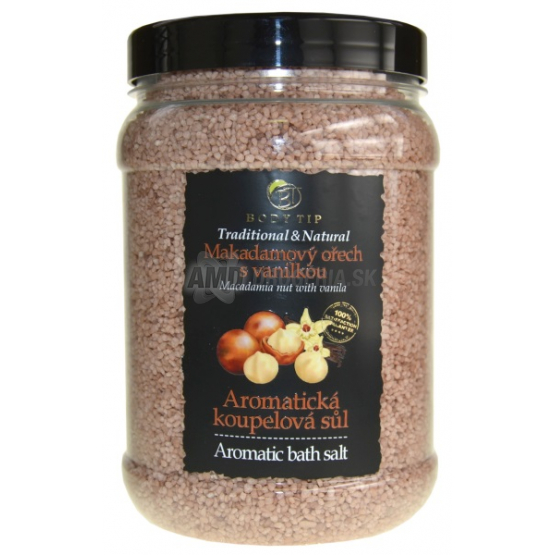 BODY TIP SOĽ DO KÚPEĽA MAKADAM ORECH VANILKA 1500G 