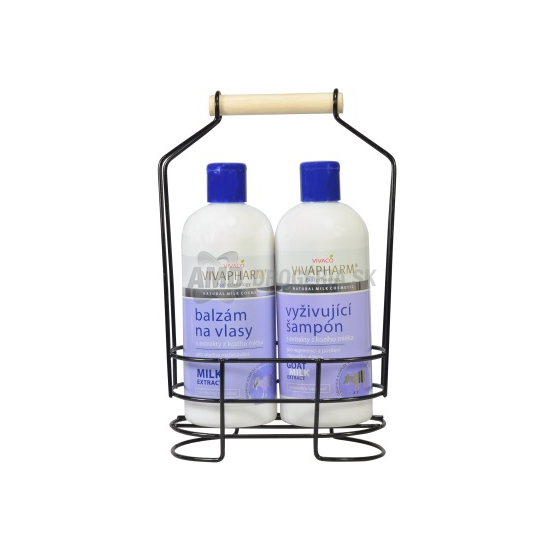 KAZETA VIVACO KOZIE MLIEKO  ŠAMPÓN NA VLASY 400ML + BALZAM NA VLASY 400ML X21
