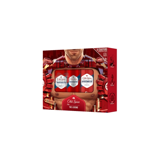 KAZETA OLD SPICE WHITE WATER DEOSPRAY 150ML + SPRCHOVÝ GÉ 250ML + VODA PO HOLENÍ 100ML X21
