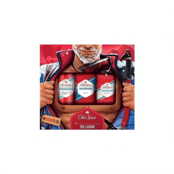 KAZETA OLD SPICE WHITEWATER SPRCHOVÝ GÉL 250ML + DEOSPARY 150ML + DEOSTICK 50ML  X21
