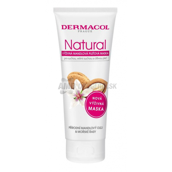 Dermacol Natural Výživná mandľová pleťová maska, 100 ml