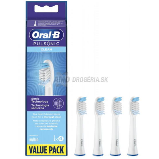 ORAL-B NÁHRADNÉ HLAVICE PRE ELEKTRICKÉ ZUBNÉ KEFKY PULSONIC 4KS