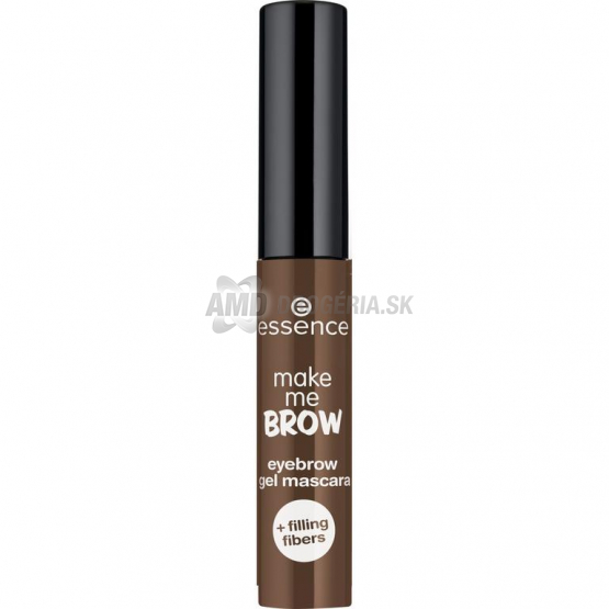 Essence Make Me Brow gélová maskara na obočie 05 Chocolaty Brows, 3,8 ml