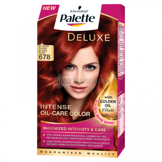 PALETTE DE LUXE 678 INTENZÍVNA ČERVENÁ