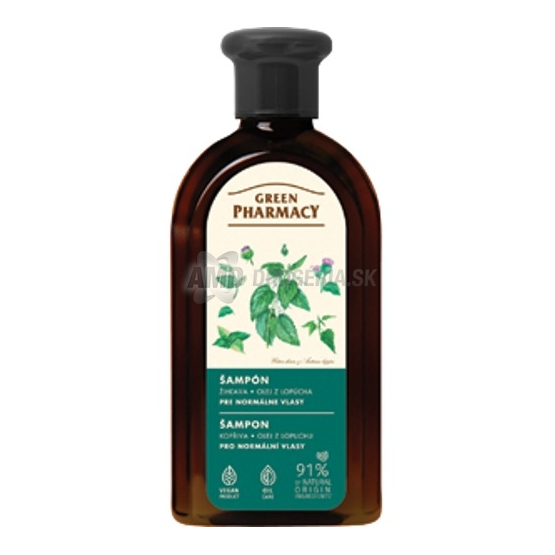 Green Pharmacy Šampón Žihľava a olej z lopúcha pre normálne vlasy, 350 ml