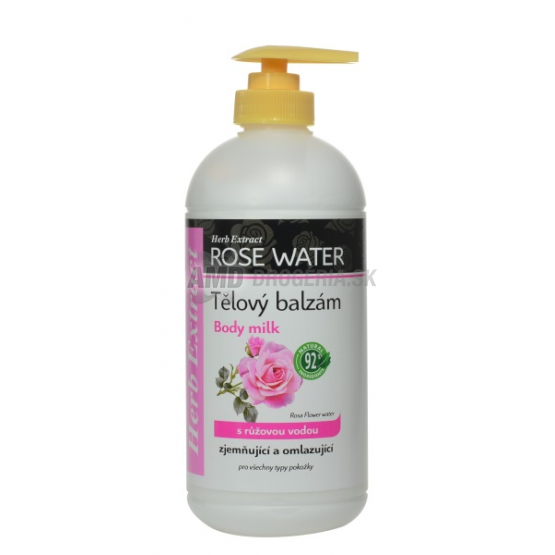 HE TELOVÉ MLIEKO/BALZAM  RUŽOVÁ VODA PUMPA 500ML