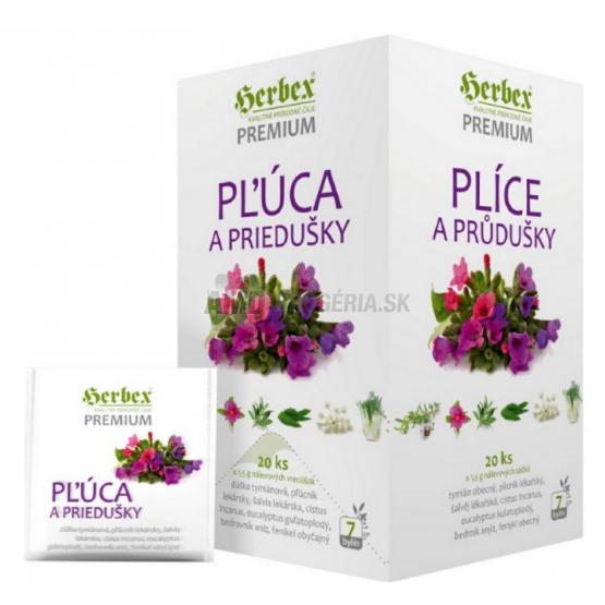 ČAJ PREMIUM PĽÚCA A PRIEDUŠKY 20X1,5G