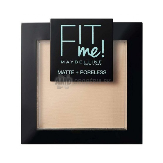 Maybelline Fit Me! Matte + Poreless púder, odtieň 115 Ivory