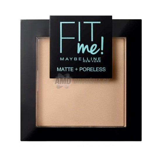 Maybelline Fit Me! Matte + Poreless púder, odtieň 120 Classic Ivory