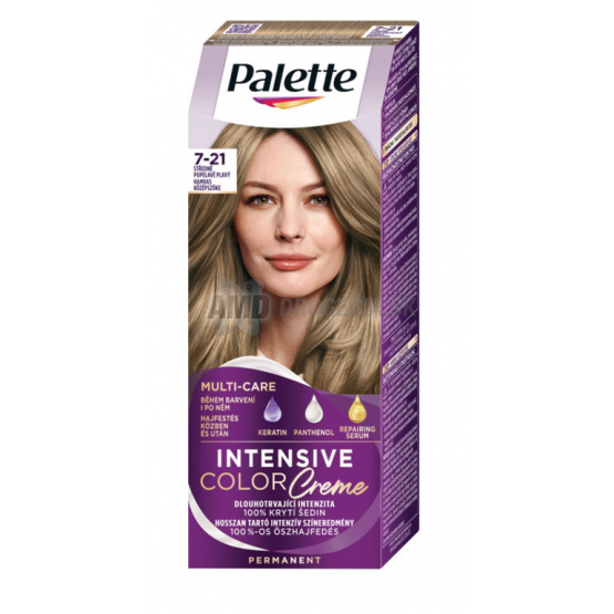 PALETTE COLOR CREME 7-21 STREDNE POPOLAVOPLAVÝ 