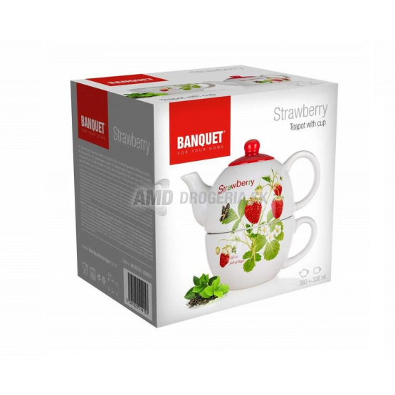 KANVIČKA SO ŠÁLKOU STRAWBERRY