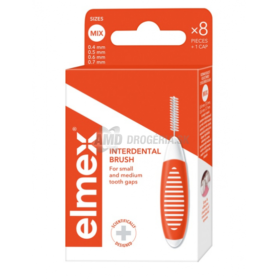 ELMEX MEDZIZUBNÉ KEFKY PRIEMER 0,4MM - 0.7MM MIX 8KS