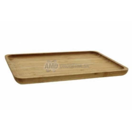 PODNOS OBDĹŽNIK S OKRAJOM 28X18CM BAMBUS 