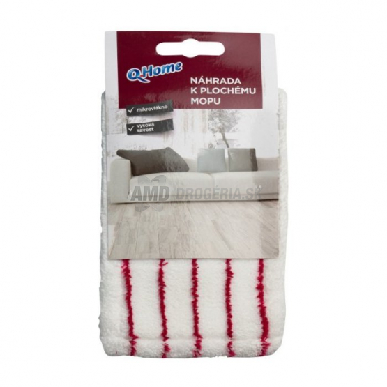 Q HOME MOP NÁHRADA NA PLOCHÝ MOP Z  MIKROVLÁKNA 