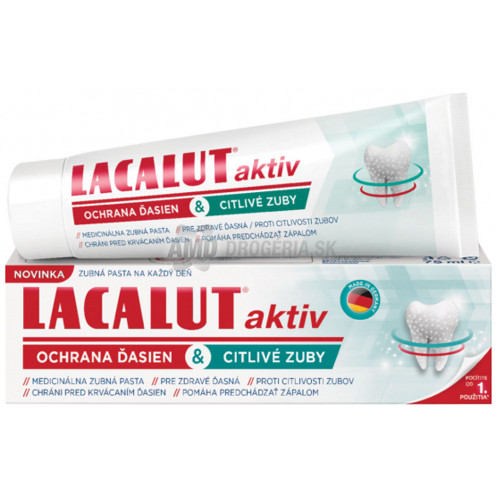 LACALUT ZUBNÁ PASTA OCHRANA ĎASIEN & CITLIVÉ ZUBY 75 ML
