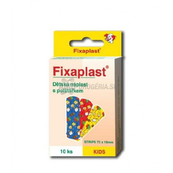 Fixaplast Kids detská náplasť s vankúšikom, 72 x 19 mm, 10 ks