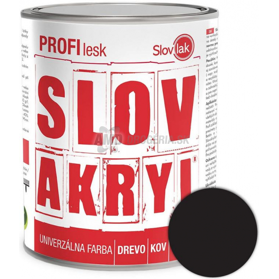 SLOVAKRYL PROFI LESK 1999/RAL9005 0,75KG ČIERNY