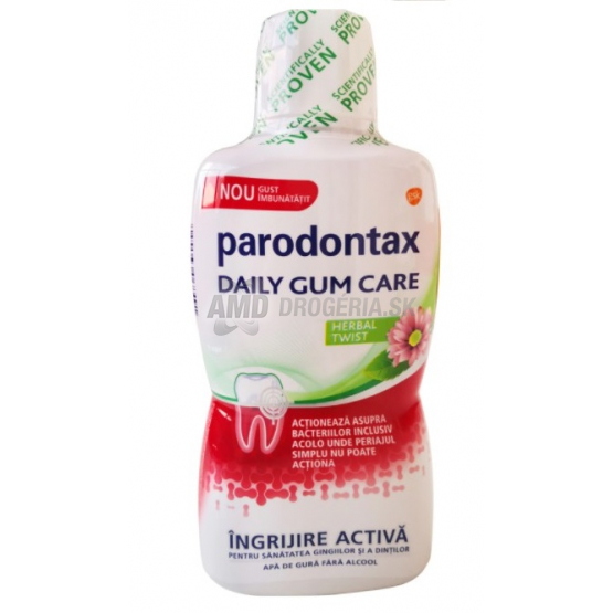 PARODONTAX UV HERBAL ÚSTNA VODA  500ML 