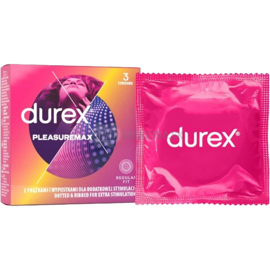 Durex Pleasuremax kondómy, 3 ks