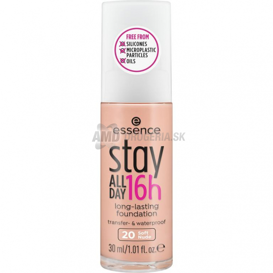 Essence Stay All Day 16h Long-Lasting make-up, odtieň 20 Soft Nude, 30 ml