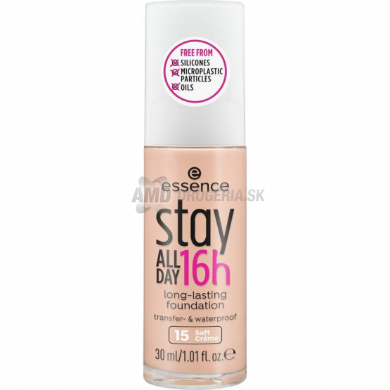 Essence Stay All Day 16h Long-Lasting Foundation, odtieň 15 Soft Créme, 30 ml