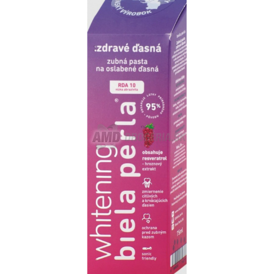 BIELA PERLA ZUBNÁ PASTA 75 ML ZDRAVÉ ĎASNÁ