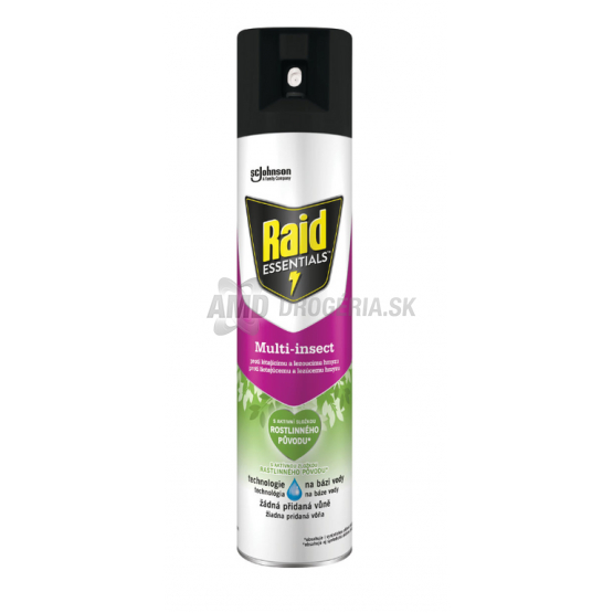 RAID MULTI-INSECT PROTI LIETAJÚCEMU A LEZÚCEMU HMYZU 400ML 