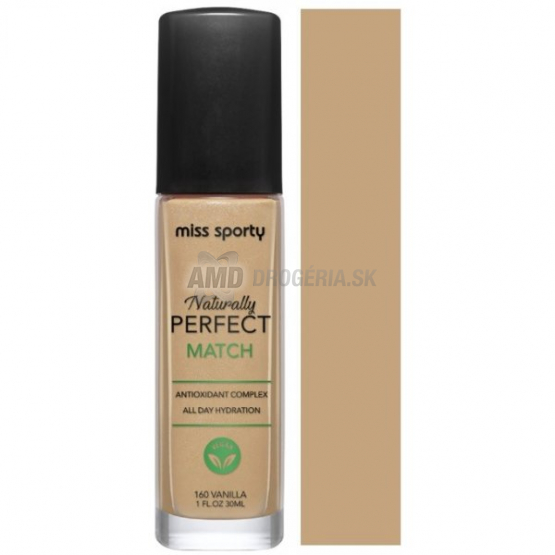 MISS SPORTY MAKE UP NATURALLY PERFECT MATCH 160 VANILLA 30ML