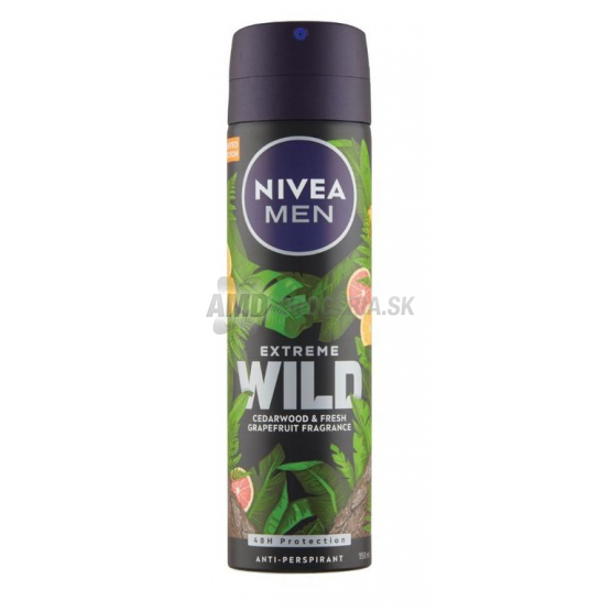 NIVEA MEN EXTREME WILD CEDARWOOD & FRESH GRAPEFRUIT DEOSPRAY 150ML 