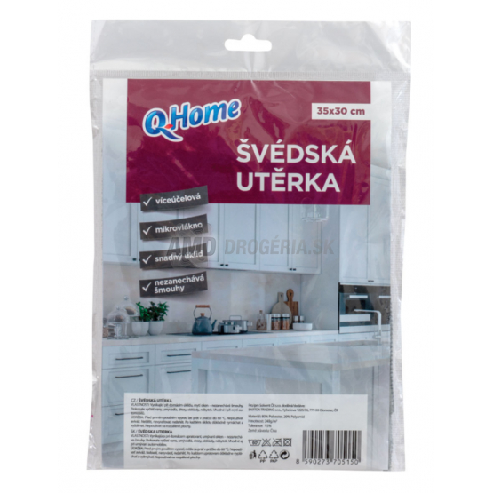Q HOME ŠVÉDSKA UTIERKA 35X30  1KS