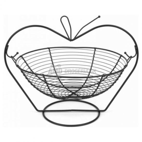 KOŠÍK NA OVOCIE KOVOVÝ 36X27X32CM ČIERNY 