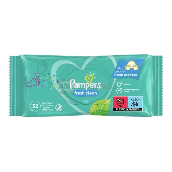 PAMPERS WIPES  FRESH 52KS