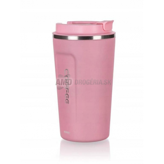 Banquet Termohrnček cestovný Arty, 450 ml, ružový