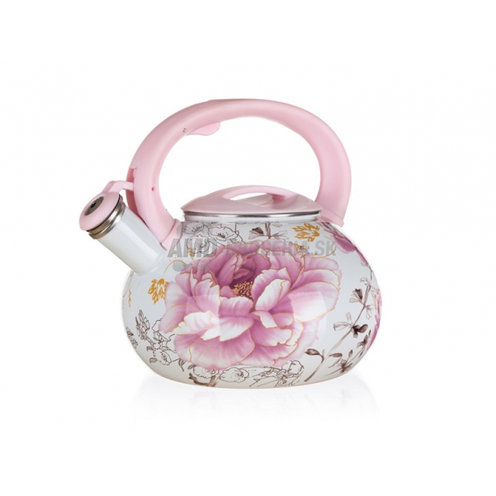 BANQUET ČAJNÍK SMALT  MAGNOLIA S PISTALKOU 3L